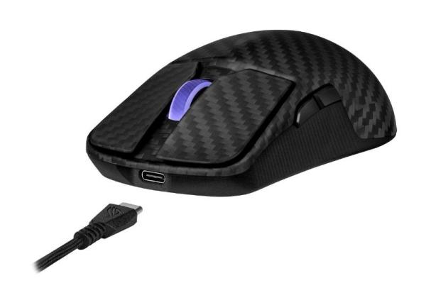 ASUS Herní myš ROG Harpe Ace Extreme, Bezdrátová BT, RF 2.4GHz, černá6