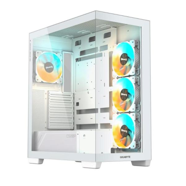GIGABYTE C500 PANORAMIC STEALTH ICE/ Midi Tower/ Transpar./ Biela