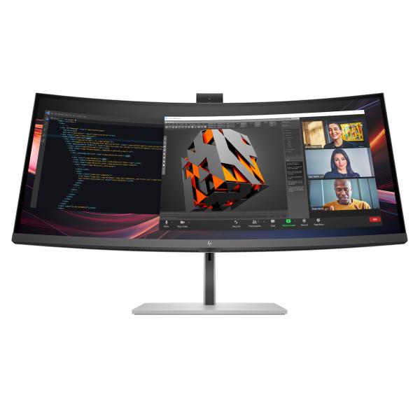 HP LCD 734pm 34 Curved 3440x1440, IPS, 2000:1, 400nits, 5ms, HDMI 2.0, DP1.4, USB3-C, 5xUSB-A, 4x3W spkr, Cam, RJ-45, TB4-100W, 5/ 5/ 5