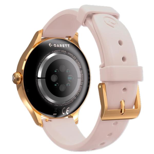Garett Smartwatch Viva gold steel10
