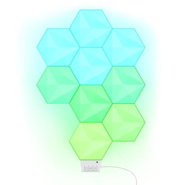 TRUST Světelné panely GXT 902 VYBZ, Hexagonální, RGB, dálkové ovládání, 9ks2