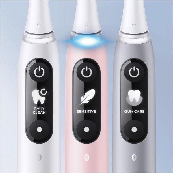 Oral-B iO Series 6s elektrický zubní kartáček, časovač, tlakový senzor, 5 programů, aplikace Oral-B, růžová5