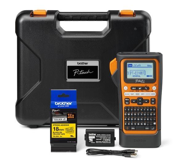 BROTHER tiskárna štítků PT-E310BTVP - 18mm,  pásky,  mobilní,  s pouzdrem,  Tiskárna Štítků pro průmysl a elekt - popisovač2