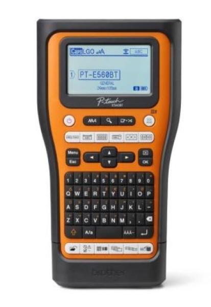 BROTHER tiskárna štítků PT-E560BTVP - 12, 24mm,  pásky,  mobilní,  s pouzdrem,  Tiskárna Štítků pro průmysl a elekt