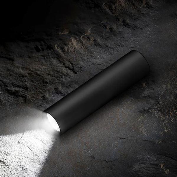 Solight LED nabíjecí kapesní svítilna,  120lm,  Li-Ion,  USB,  hliník,  černá4