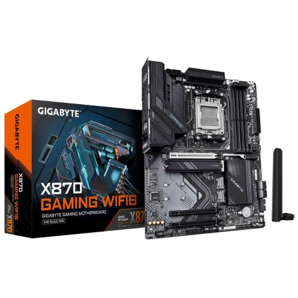 GIGABYTE MB Sc AM5 X870 GAMING WF6,  AMD X870,  4xDDR5,  1xHDMI,  2xUSB4,  WiFi4