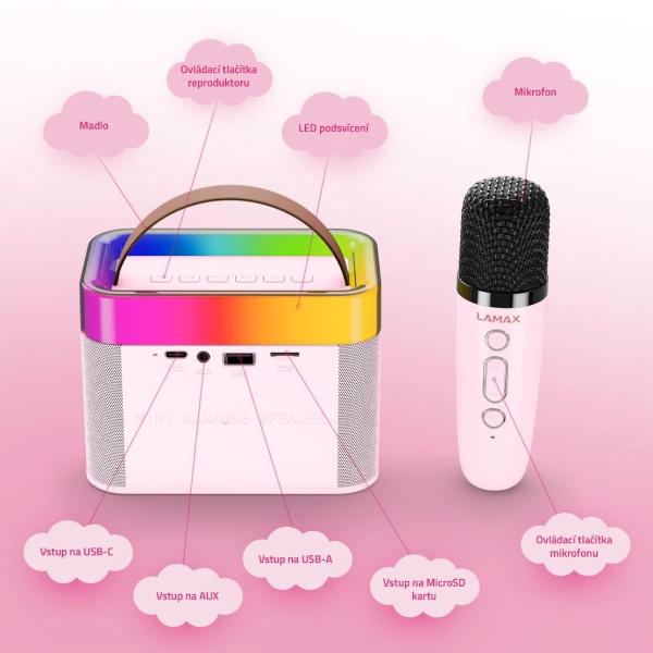 LAMAX KaraokeKid1 Pink1