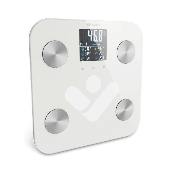 TrueLife FitShape S6 BT - Bioelektrická impedanční bluetooth váha - bílá8