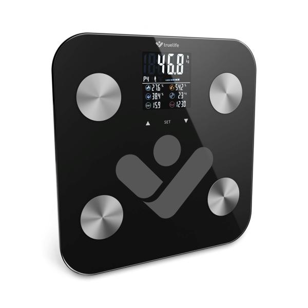 TrueLife FitShape S6 BT - Bioelektrická impedanční bluetooth váha - černá9