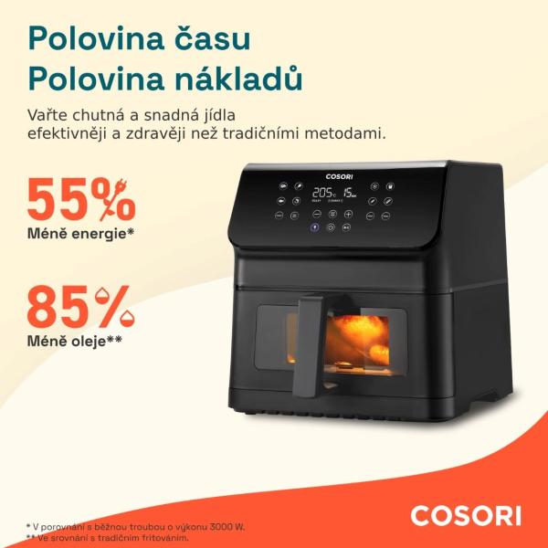 BAZAR - Cosori P653 PREMIUM II Plus Chef edition 6, 2l horkovzdušná fritéza - pošk. obal4
