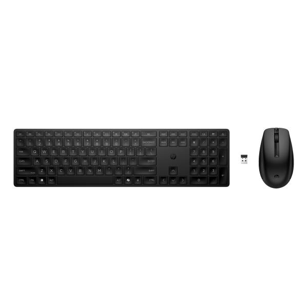 HP 650 Wireless Keyboard & Mouse Black- Anglická klávesnice a myš,  černá