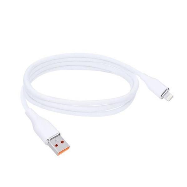 Solight lightning kabel,  USB 2.0 A konektor - Lightning konektor,  silikon,  1m1