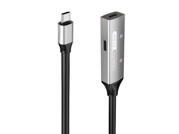 PREMIUMCORD USB-C repeater a prodlužovací kabel Male-Female,  5Gbps Aluminium 10m2