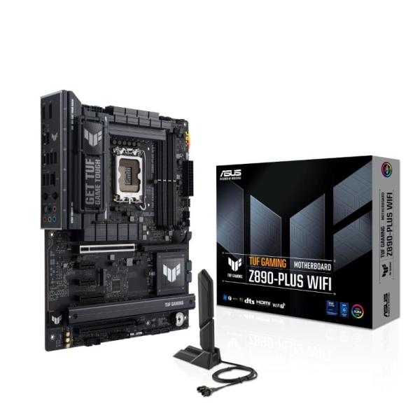 ASUS MB Sc LGA1851 TUF GAMING Z890-PLUS WIFI,  Intel Z890,  4xDDR5,  1xDP,  1xHDMI,  1xThunderbolt,  1xUSB4,  WI-FI,  ATX