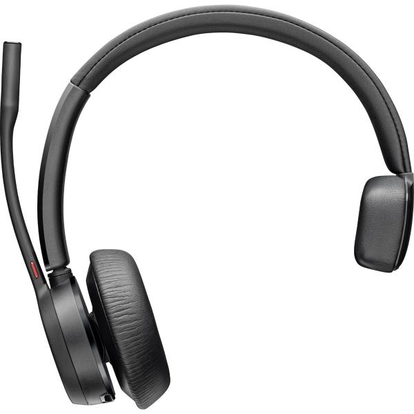Poly Voyager 4320 MS Teams bezdrátová náhlavní souprava,  BT700 USB-A/ C adaptér,  stereo