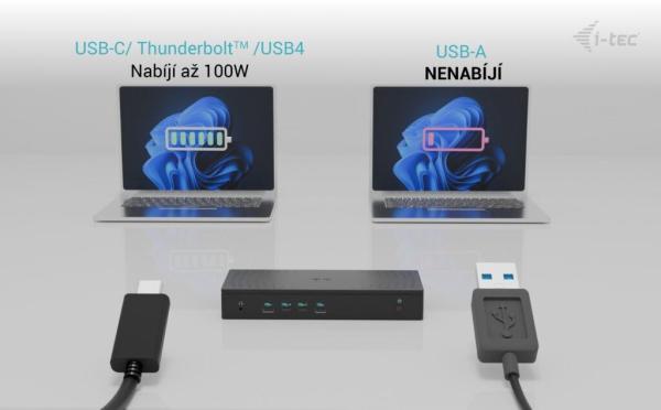 i-tec Universal 5x 4K Display Docking Station,  Power Delivery 100W4