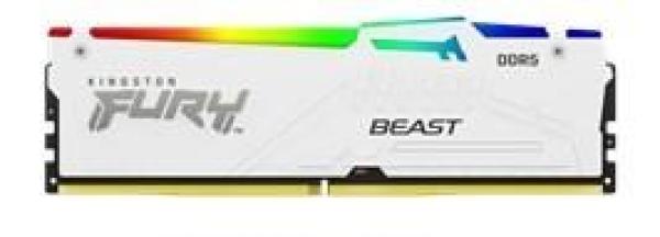 KINGSTON DIMM DDR5 16GB 6000MT/ s CL36 FURY Beast RGB Bílá EXPO