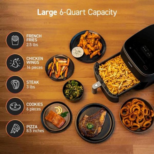 BAZAR - Cosori TurboBlaze Pro  horkovzdušná fritéza 6.2l - černá /  pošk obal3