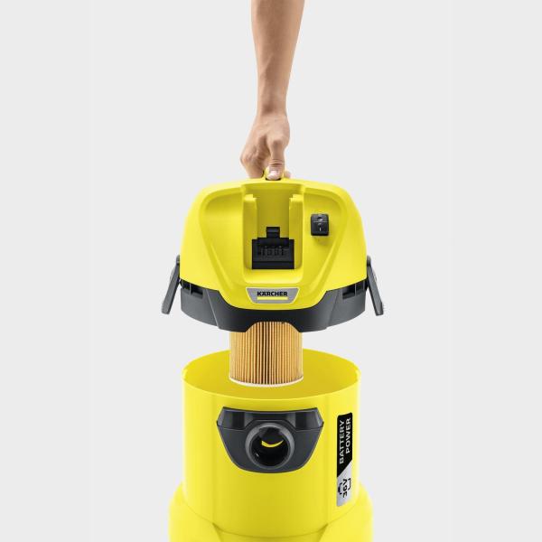 Kärcher WD 3 Battery Set AKU vysavač na mokro-suché nečistoty2