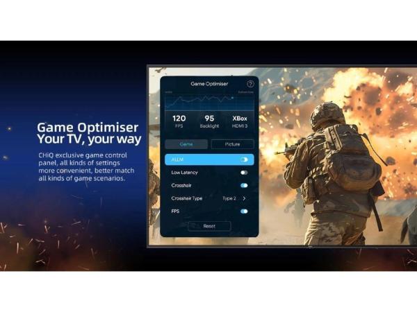 CHiQ U98F8TG TV 98", QLED, Smart Google, 144 Hz, Ultra HD, Dolby Audio, HDR 1024