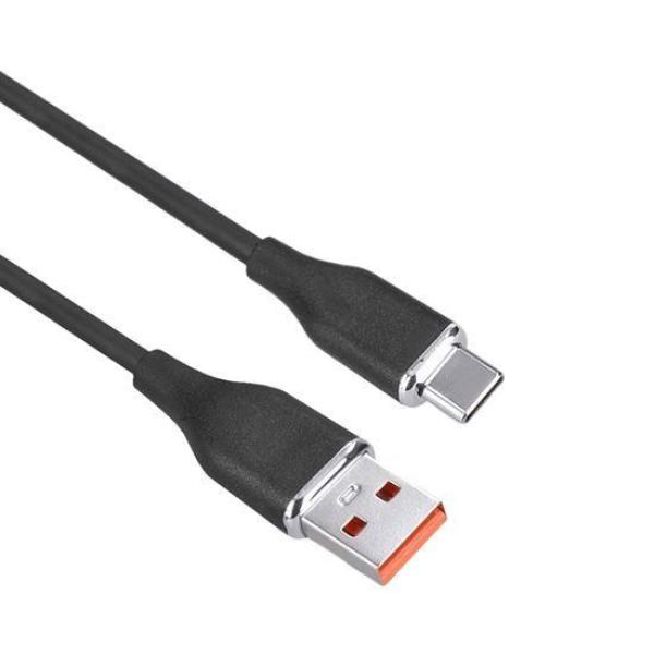 Solight USB-C kabel,  USB 2.0 A konektor - USB-C 3.1 konektor,  silikon,  2m