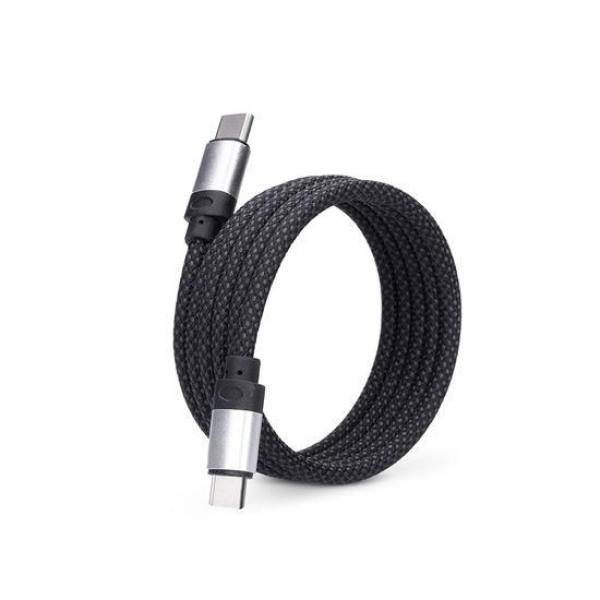 Solight magnetický USB-C 3.1 kabel, USB-C konektor - USB-C konektor, 1m1