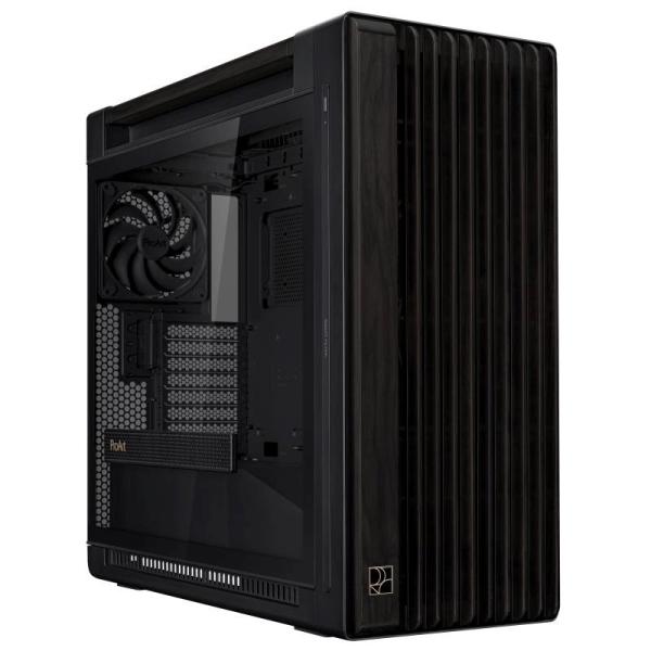 ASUS case PROART PA602 WOOD TG PWM BLACK,  Mid Tower,  průhledná bočnice,  černá