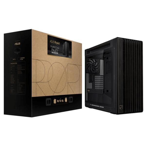 ASUS case PROART PA602 WOOD TG PWM BLACK,  Mid Tower,  průhledná bočnice,  černá8