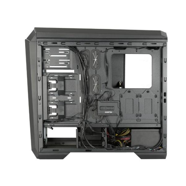 CHIEFTEC skříň STALLION II,  ATX,  1x USB-C 3.2,  2x USB 3.1,  1x USB 2.0,  4x 120mm RGB Fan,  černá5