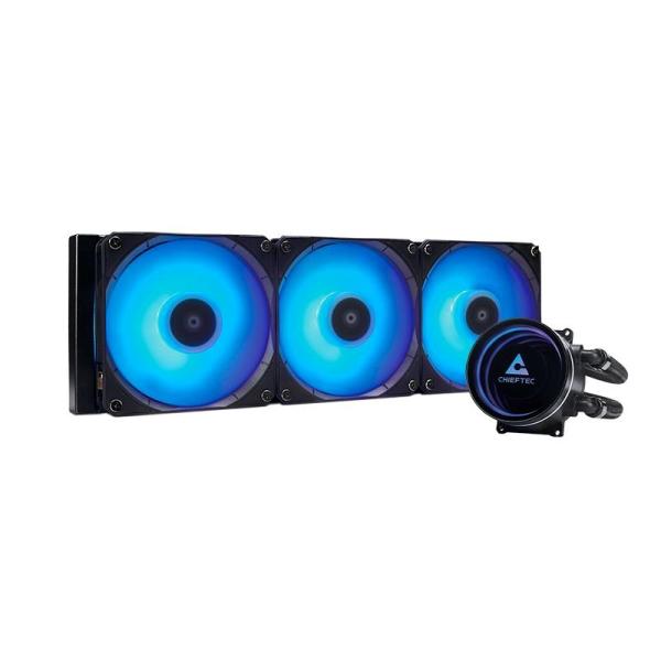 CHIEFTEC vodní chlazení CPU Iceberg 360,  2x360mm ARGB,  ARGB vodní blok,  LGA1851,  AM5,  černá