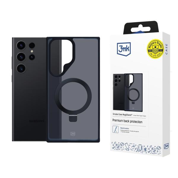 3mk ochranný kryt Smoke Case Mag&Stand pro Samsung Galaxy S25 Ultra