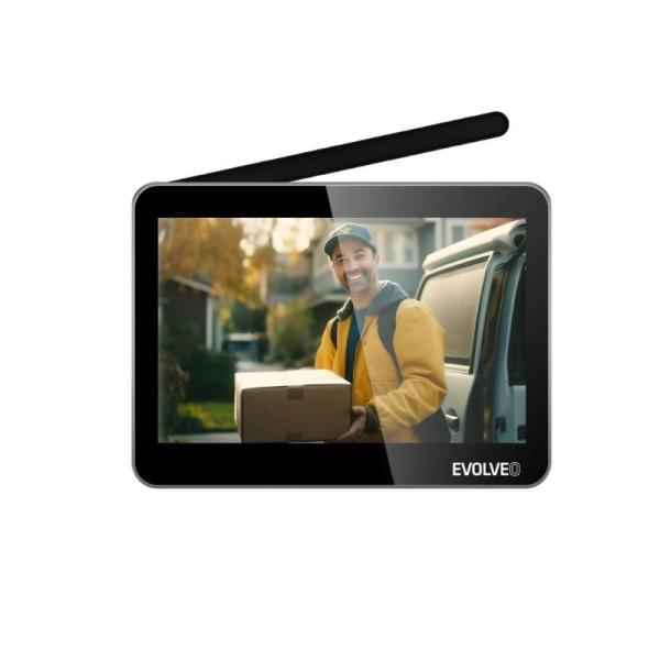 EVOLVEO DoorPhone W7, Sada domácího bezdrátového videotelefonu s WiFi černý monitor2