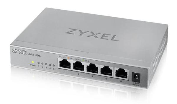 Zyxel XMG-105 5 Ports 2, 5G Desktop switch