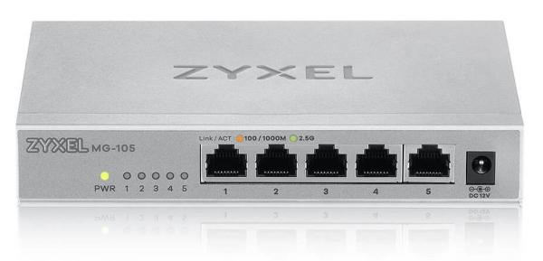 Zyxel XMG-105 5 Ports 2, 5G + 1 SFP+ MultiGig unmanaged Desktop Switch1