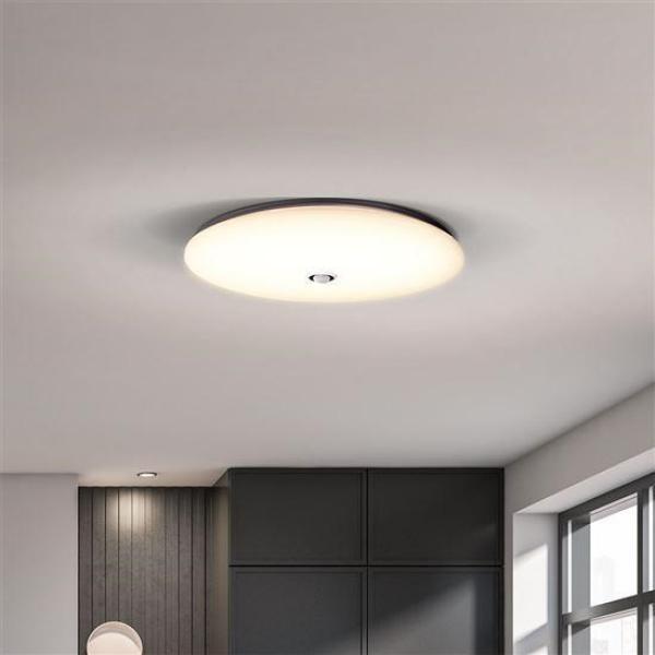 Solight LED stropní světlo PLAIN s PIR sensorem,  18W,  1260lm,  3000K,  kulaté,  33cm1