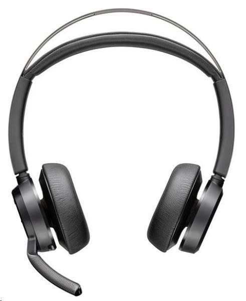 Poly Voyager Focus 2 MS Teams bezdrátová náhlavní souprava,  USB-A/ C adaptér,  stereo