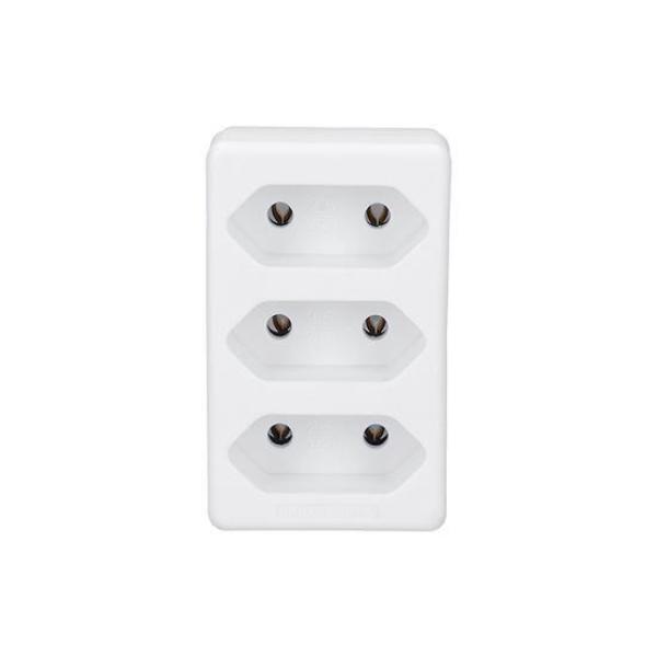 Solight rozbočka, 3x 2,5A, biela2