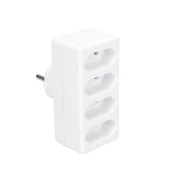 Solight rozbočka,  4x 2, 5A,  bílá1