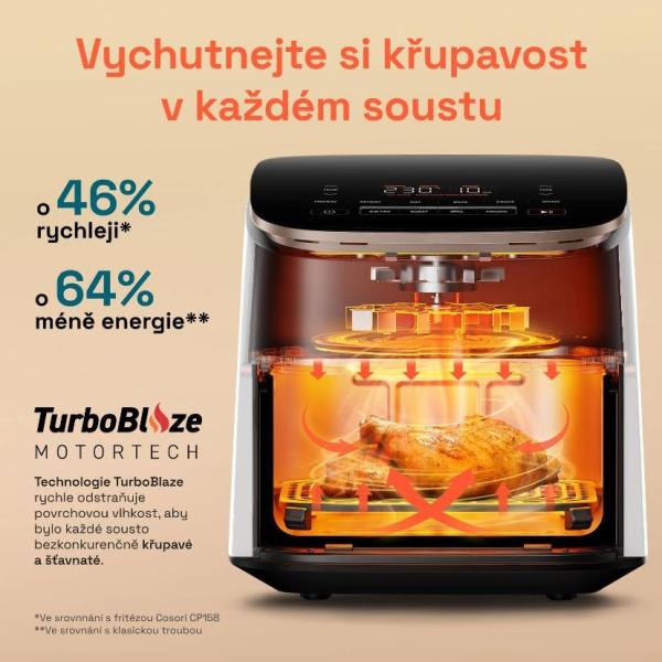 Cosori TurboBlaze Pro horkovzdušná fritéza 6.2l, bílá8