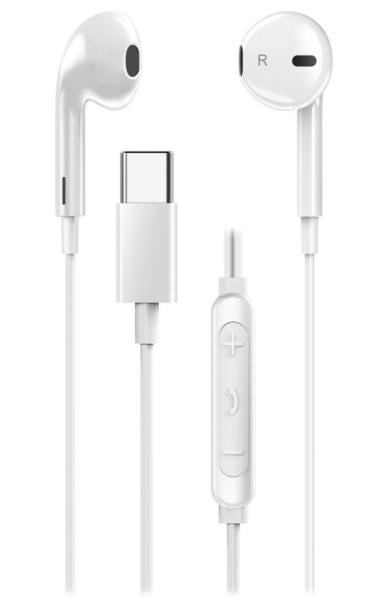 GENIUS sluchátka HS-M365 headset,  mikrofon,  USB-C,  bílá