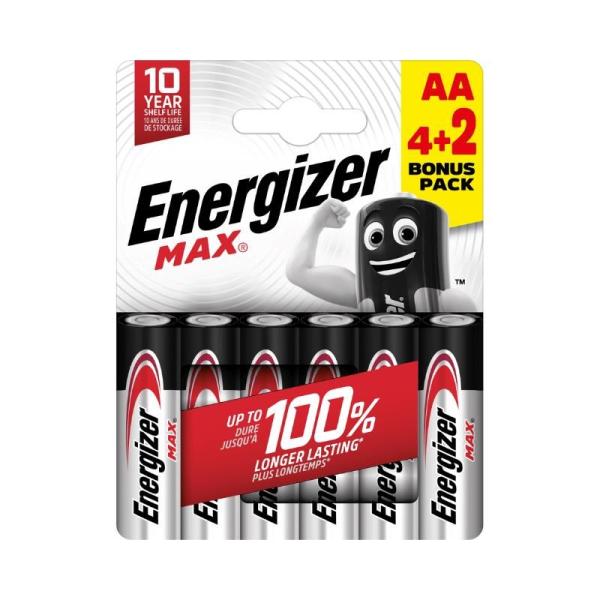 Energizer LR6/ 6 Max AA 6 pack