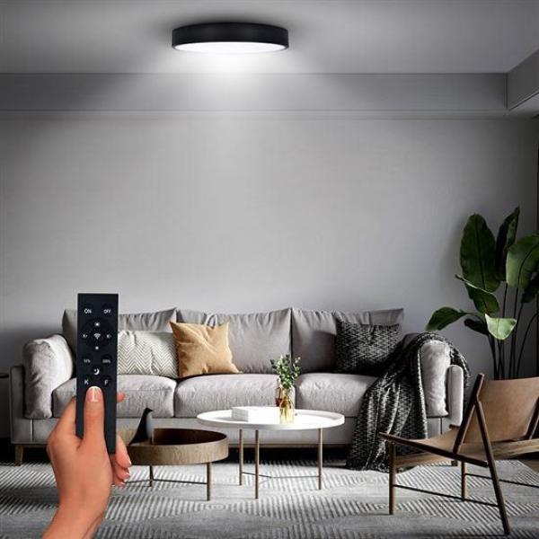 Solight LED osvětlení s dálkový ovladačem, 50W, 3100lm, 40cm, změna chromatičnosti, stmívatelné, černá5