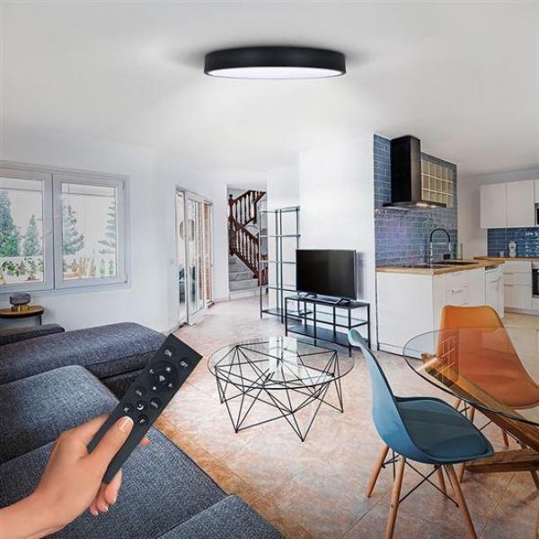 Solight LED osvětlení s dálkový ovladačem, 50W, 3100lm, 40cm, změna chromatičnosti, stmívatelné, černá6