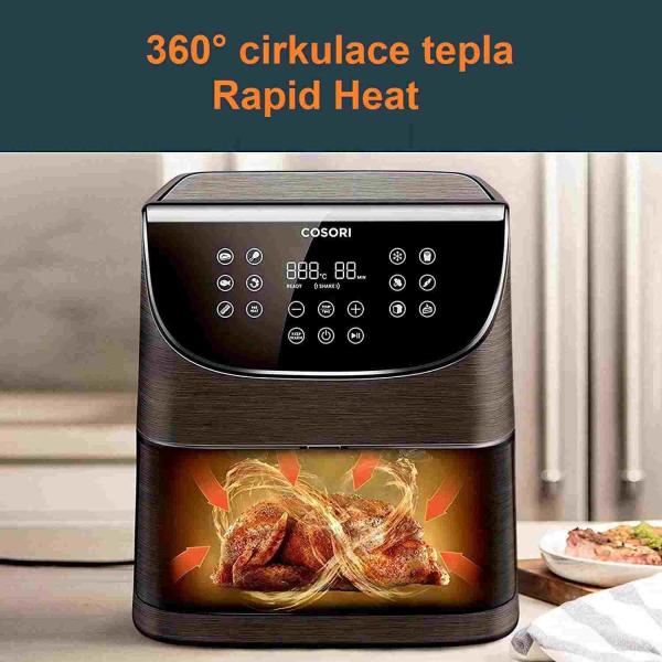 BAZAR - Cosori CP158-AF PREMIUM – horkovzdušná digitální fritéza,  černá - Poškozený obal (Komplet)2