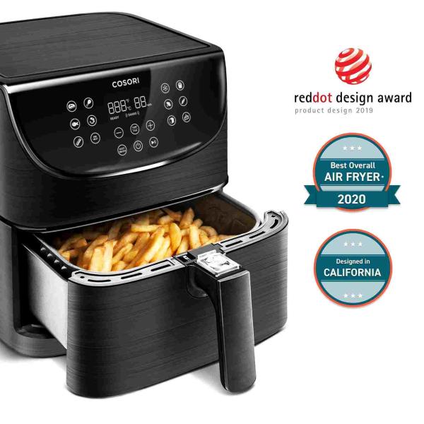 BAZAR - Cosori CP158-AF PREMIUM – horkovzdušná digitální fritéza,  černá - Poškozený obal (Komplet)6