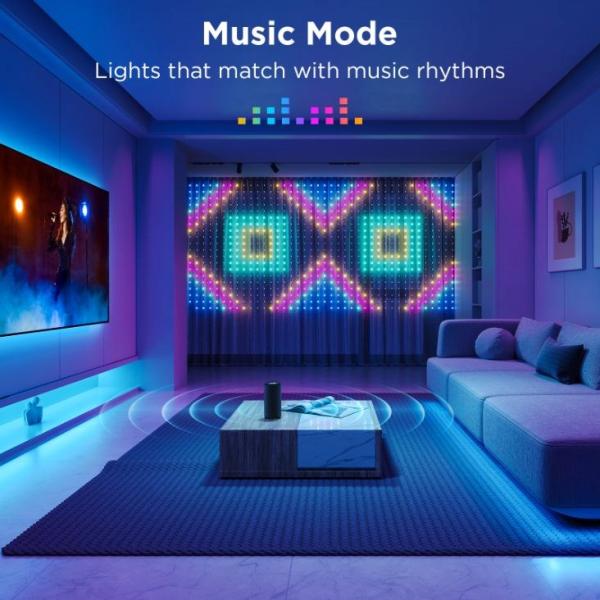 Govee Netflix RGBIC Curtain Light 400 LED - 1, 5 x 1, 5m2