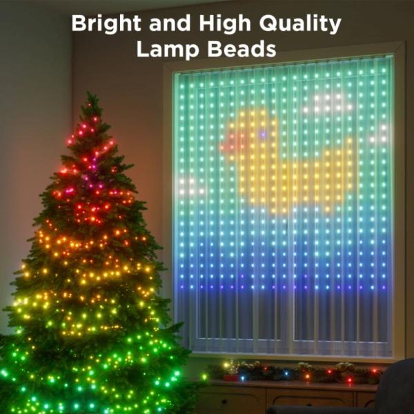 Govee Netflix RGBIC Curtain Light 400 LED - 1, 5 x 1, 5m4