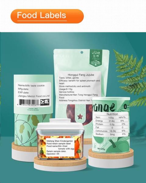 BAZAR - Niimbot Tiskárna štítků B21S Smart,  bílá + role štítků 210 ks - Poškozený obal (Komplet)2