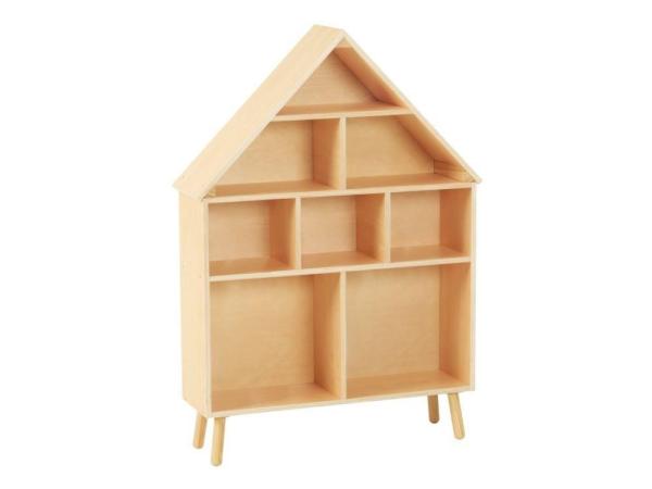 Montessori dětská knihovna (regál) - domeček