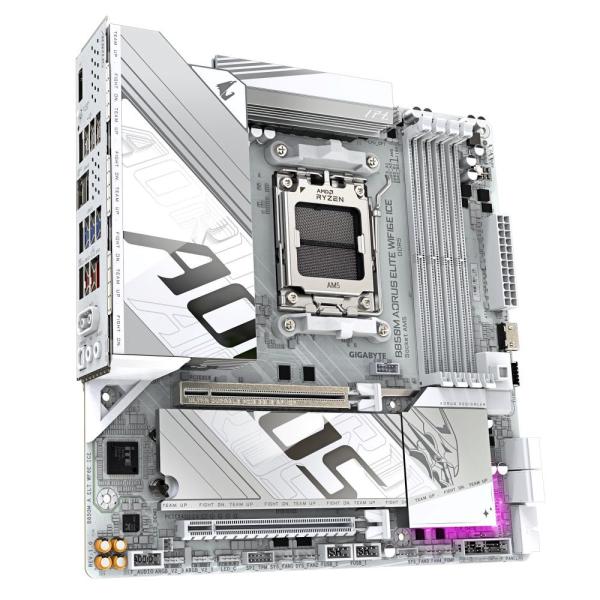 GIGABYTE MB Sc AM5 B850M A ELITE WF6E ICE,  AMD B850,  4xDDR5,  1xDP,  WiFi,  mATX2